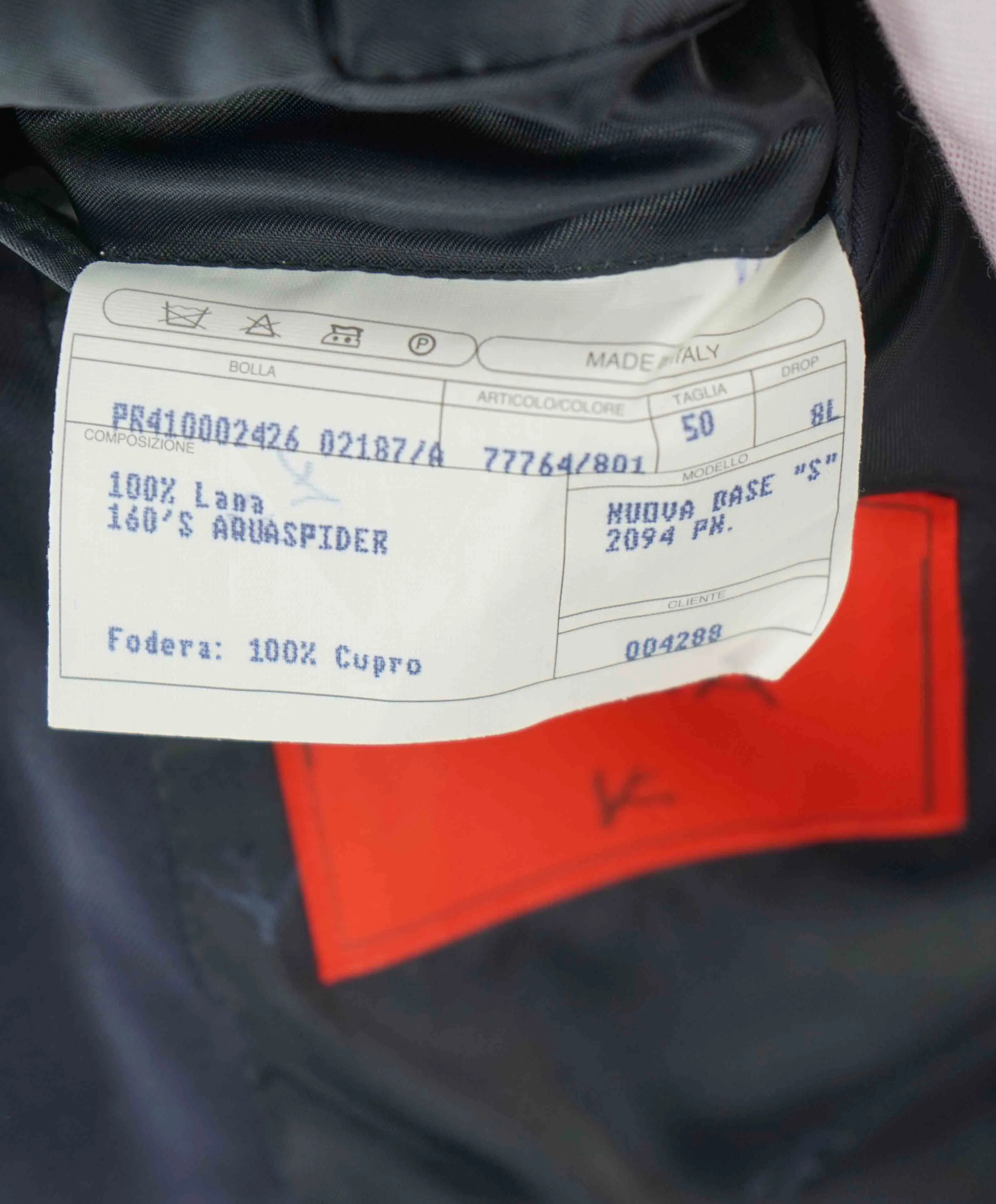$2,995 ISAIA - "AQUASPIDER S" Super 160's Navy Blue Blazer - 40L