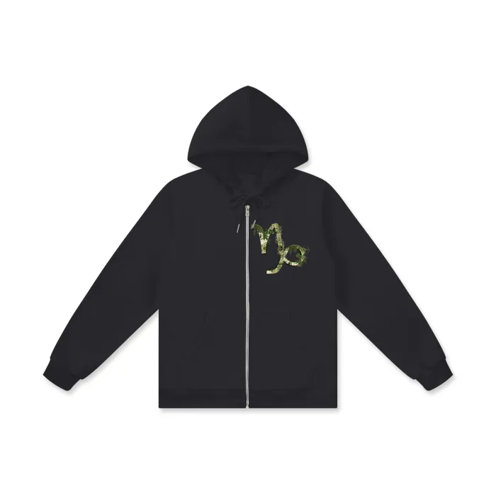 Capricorn Men's Cotton Zip Hoodie