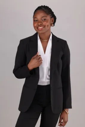Charli two button blazer - black stretch