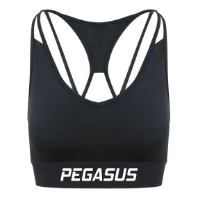 Cross Back Sports Bra - Jet Black
