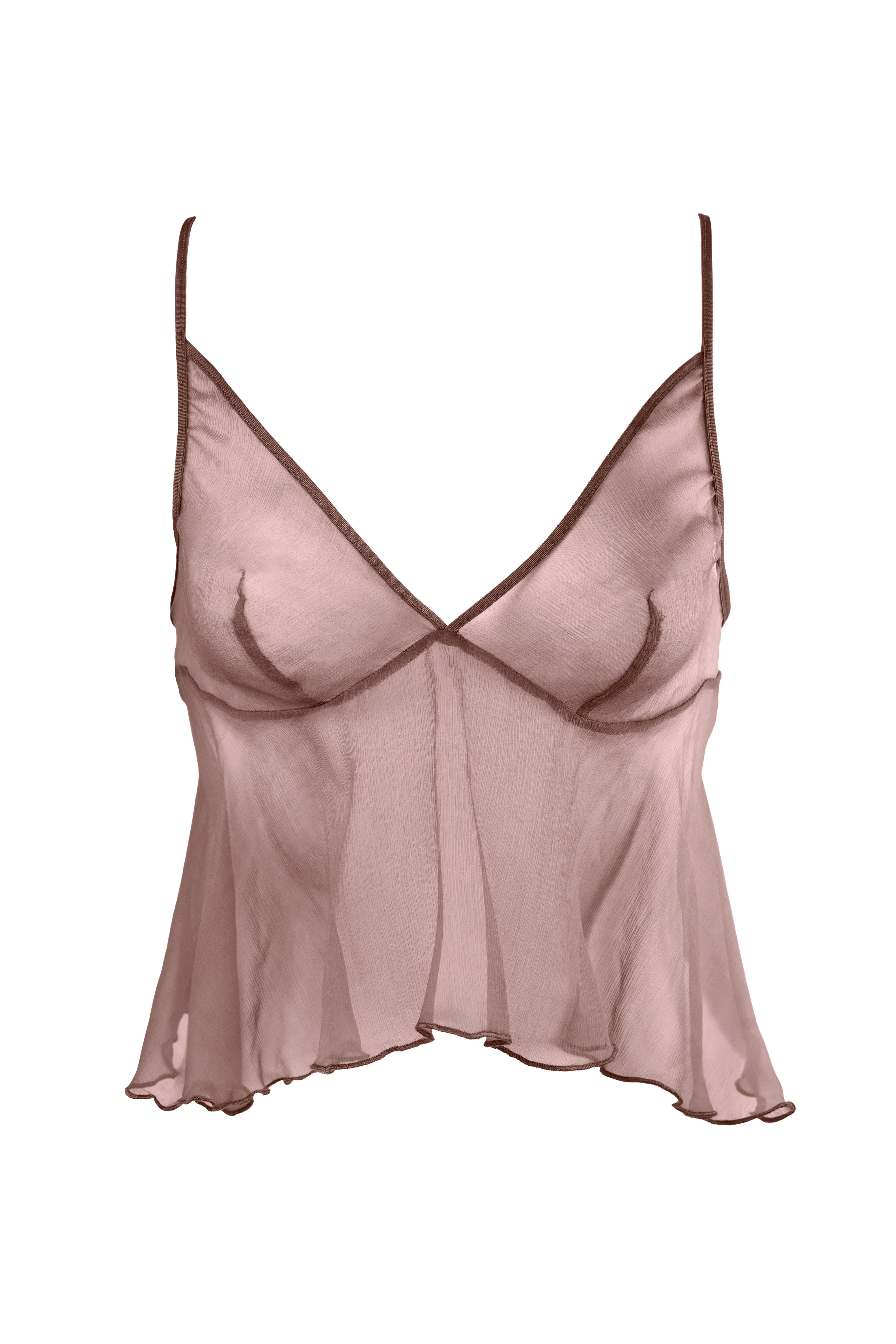 Folie Silk Camisole - Cachou