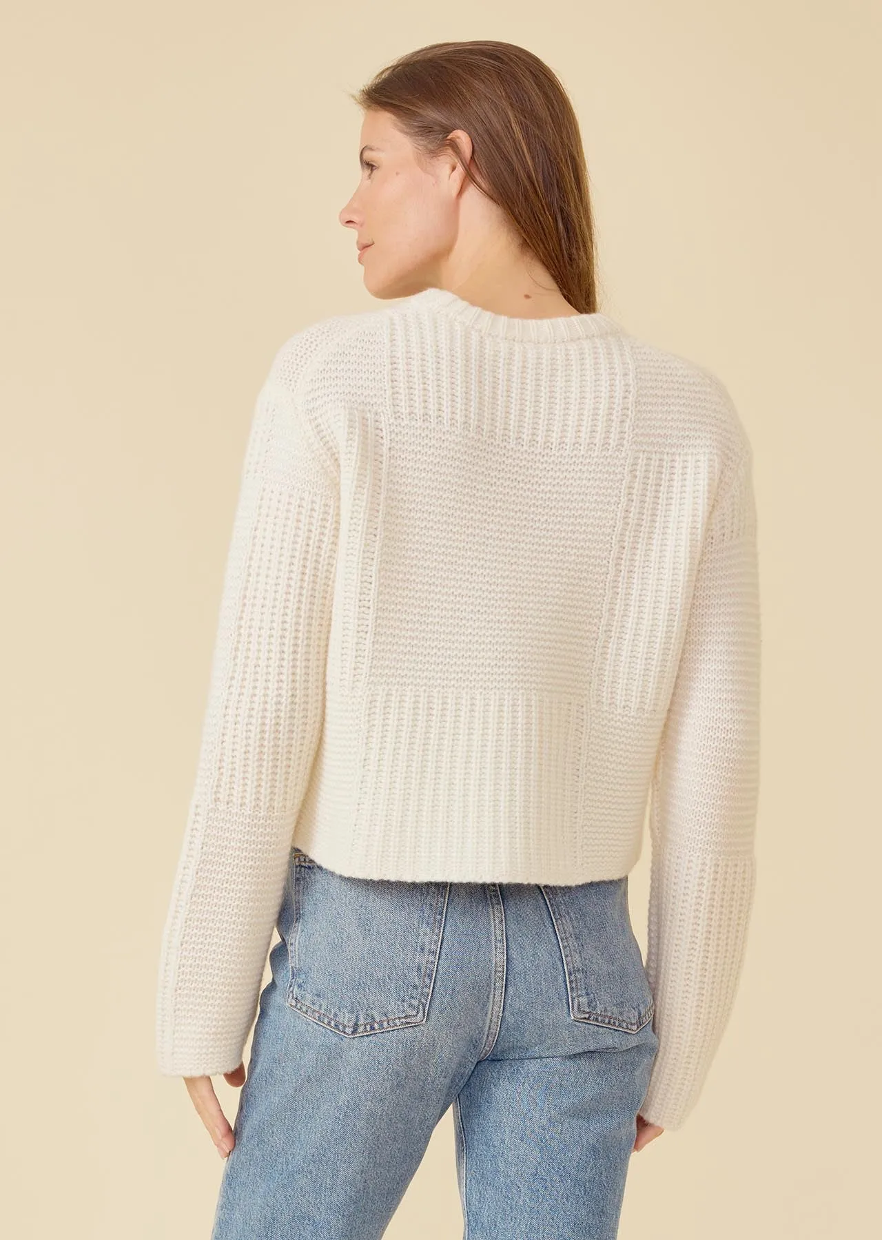 Georgia Cashmere Sweater - Ivory