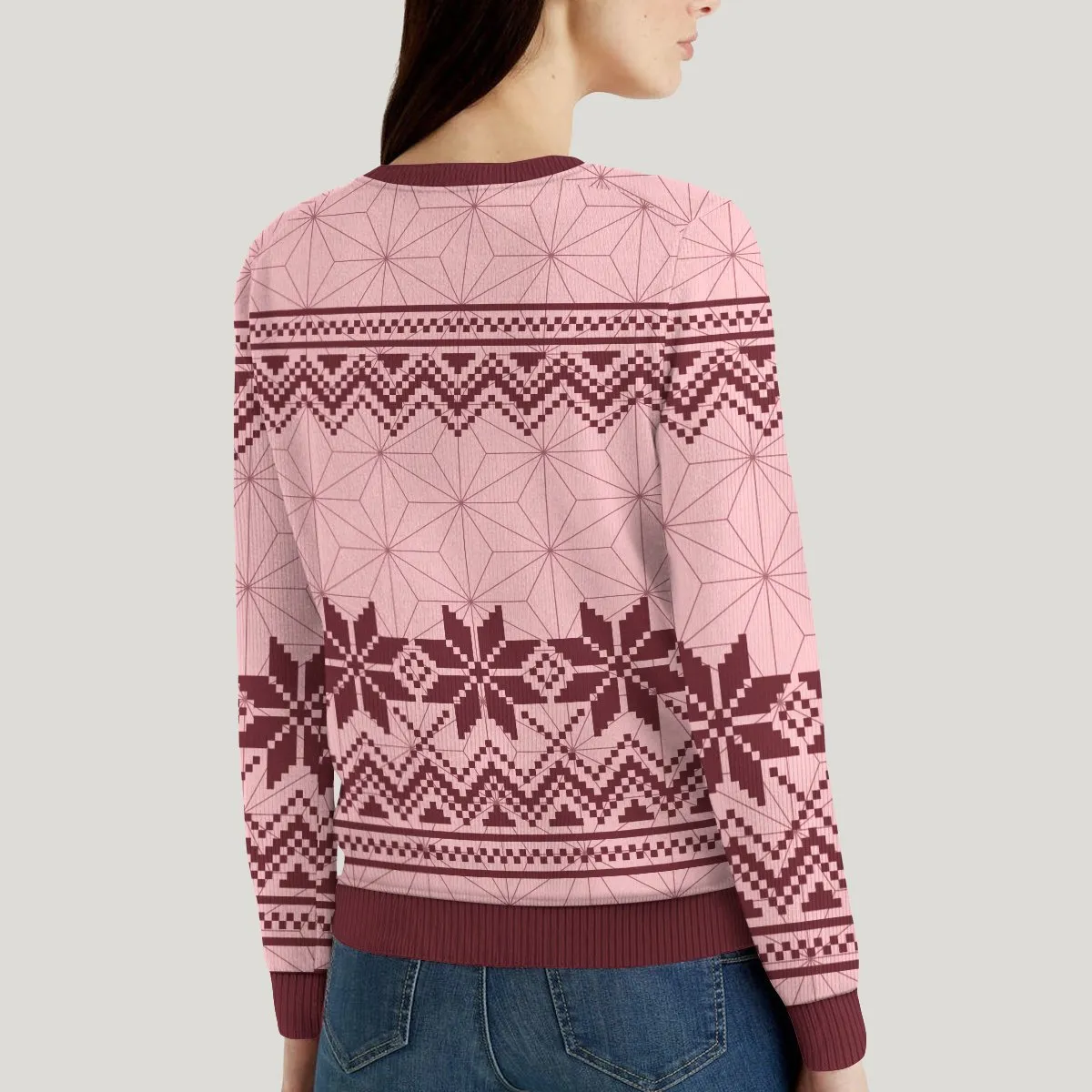 Giftngon - Nezuko Unisex Wool Sweater For Kids