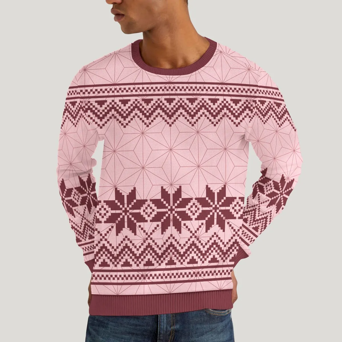 Giftngon - Nezuko Unisex Wool Sweater For Kids