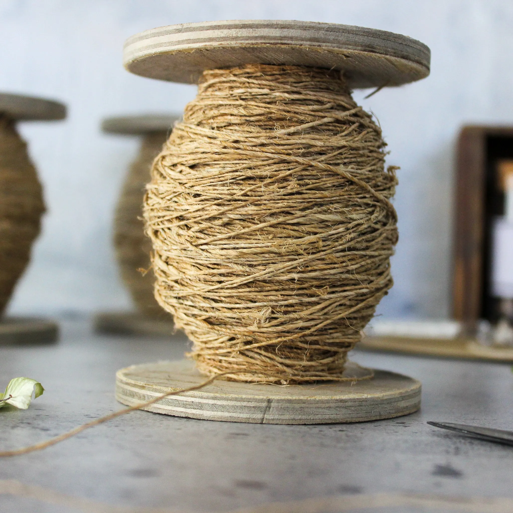 Handspun Hemp Bobbins Large