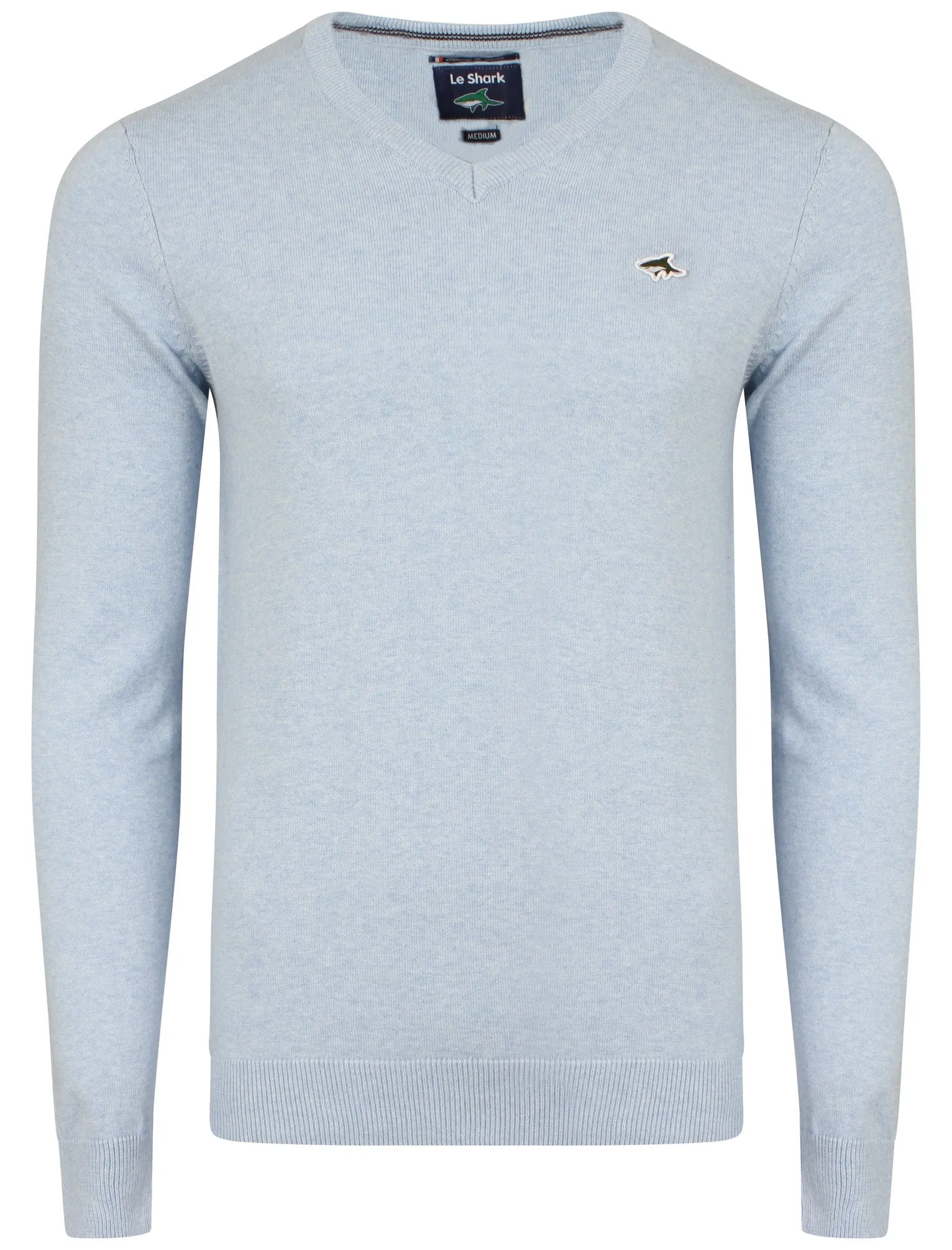 Jumper in Pale Blue Marl - Le Shark
