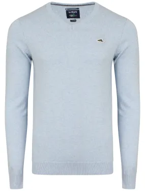 Jumper in Pale Blue Marl - Le Shark