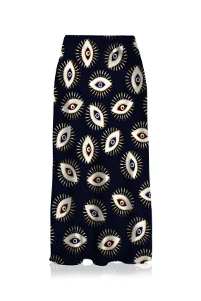 Knee Length Black Skirt