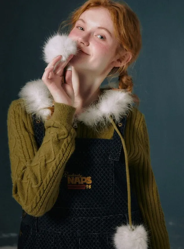 Knitted Crop Sweater Cardigan Coat