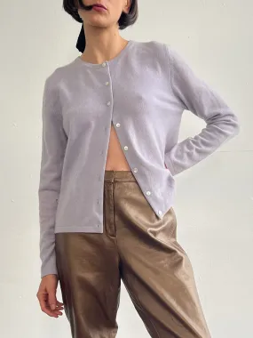 Lilac Silk Metallic Knit
