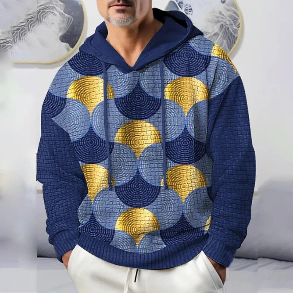 Men's Retro Tie-dye Casual Hoodie12186827YY