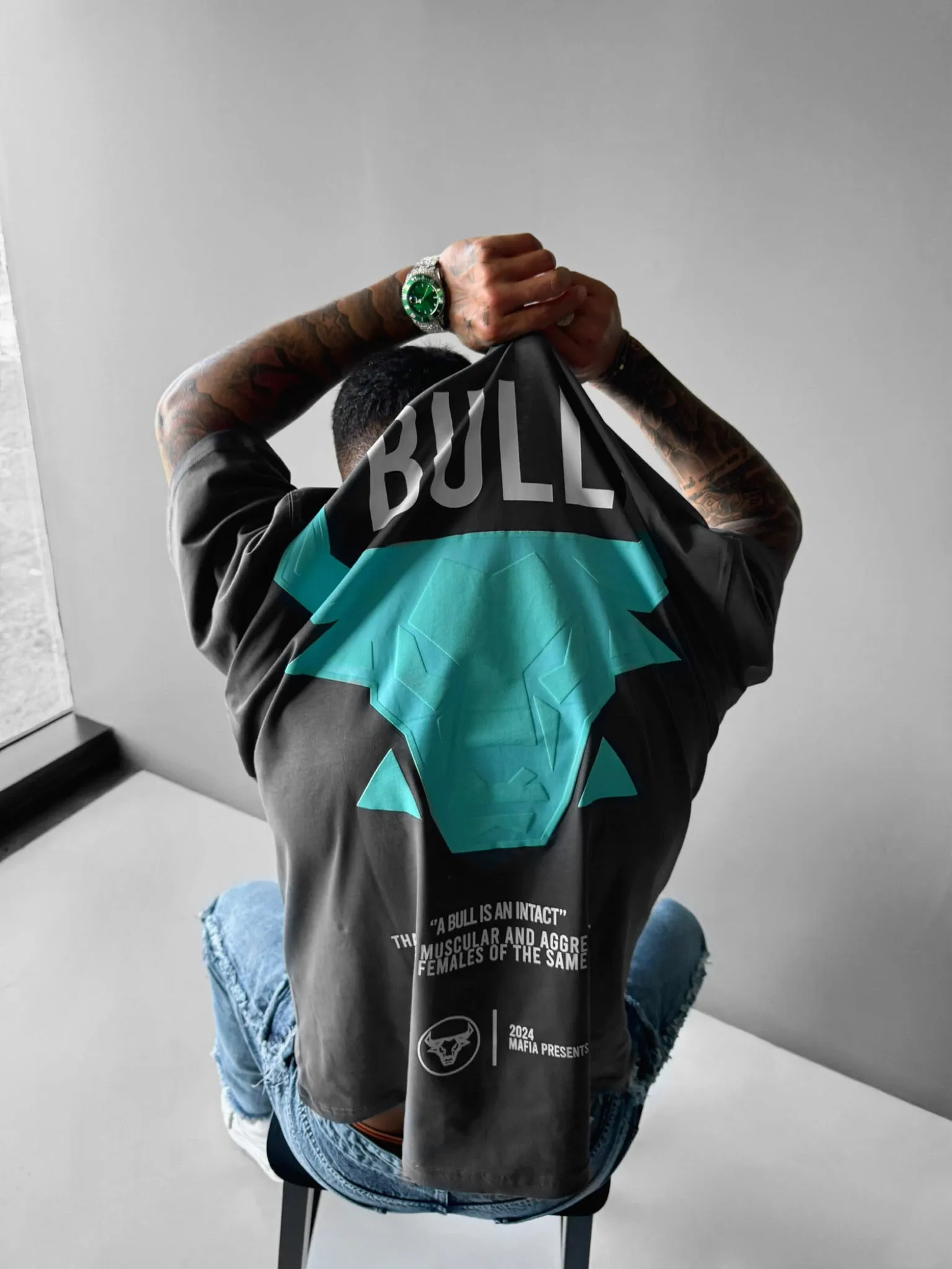 Oversize Bull T-shirt - Anthracite
