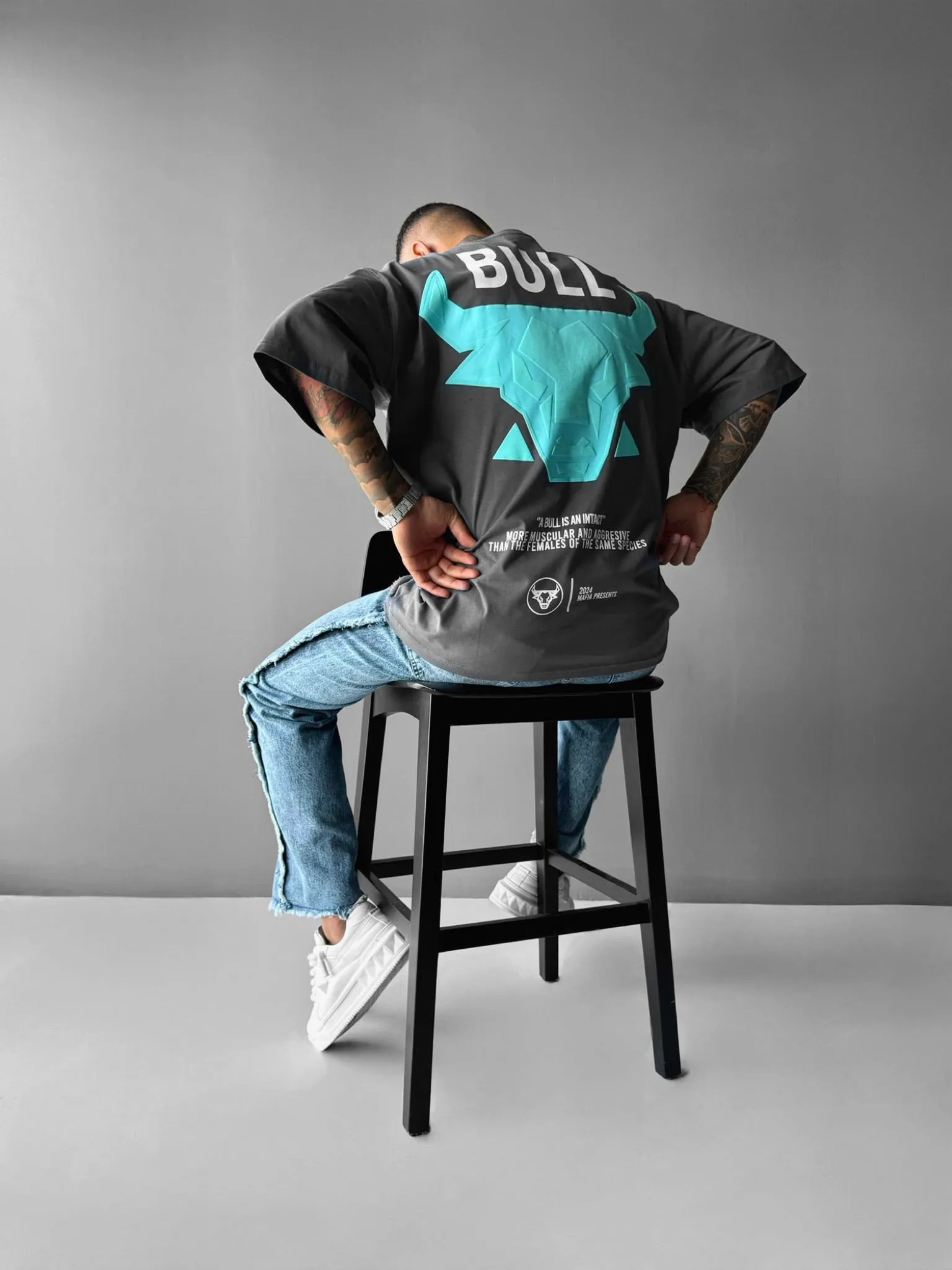 Oversize Bull T-shirt - Anthracite
