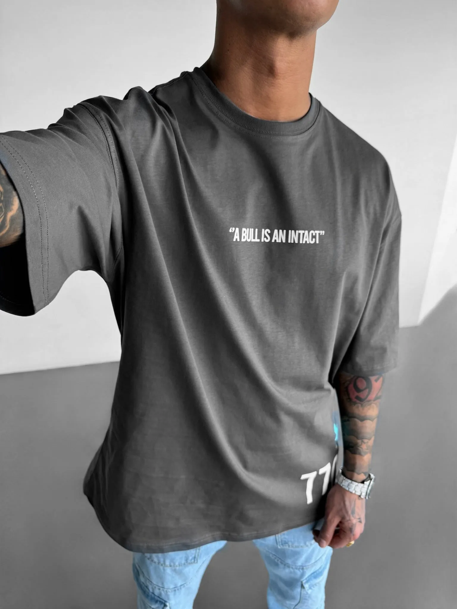 Oversize Bull T-shirt - Anthracite