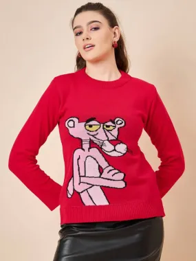 Scarlet Elegance Sweater