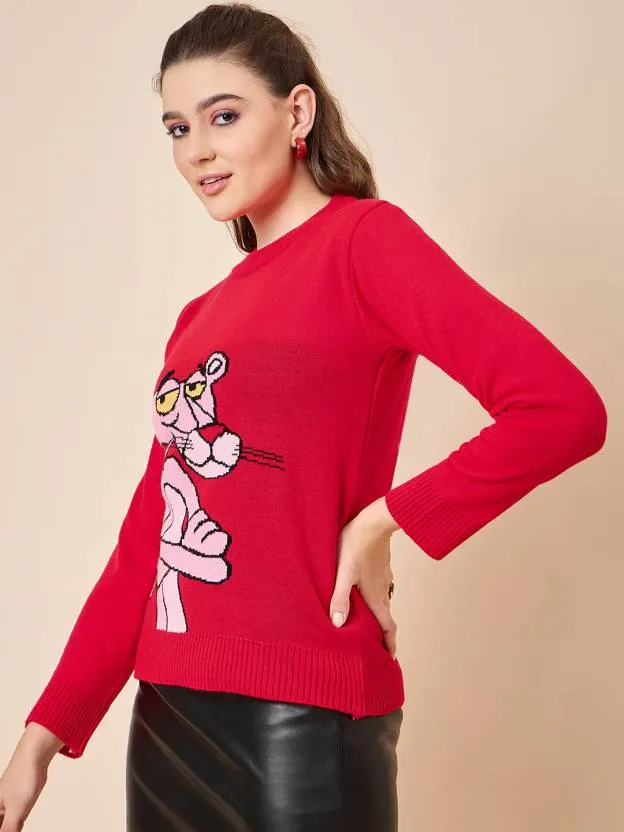 Scarlet Elegance Sweater