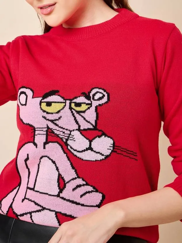 Scarlet Elegance Sweater