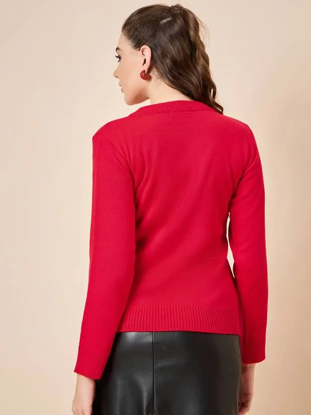 Scarlet Elegance Sweater