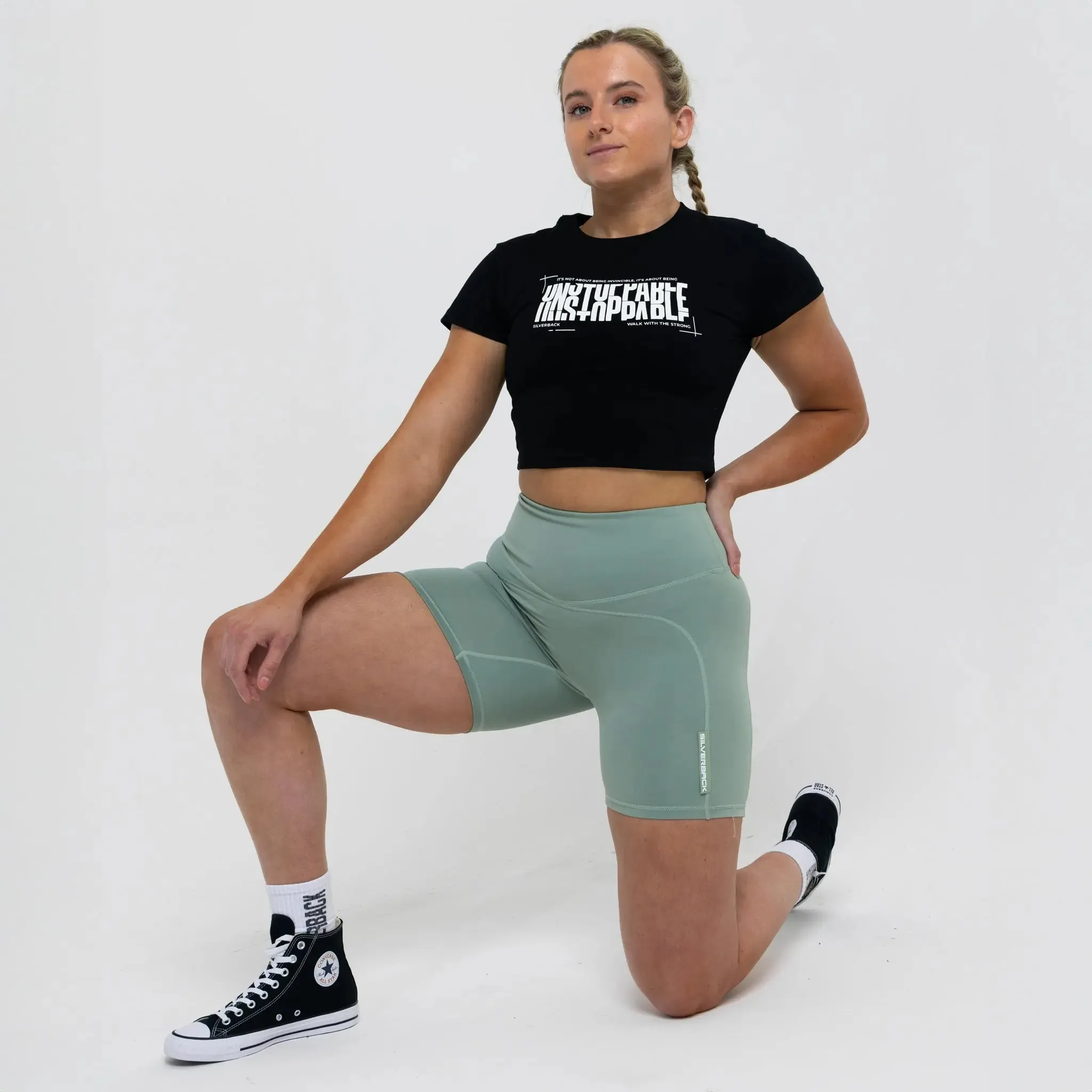 Unstoppable Crop T-Shirt Black