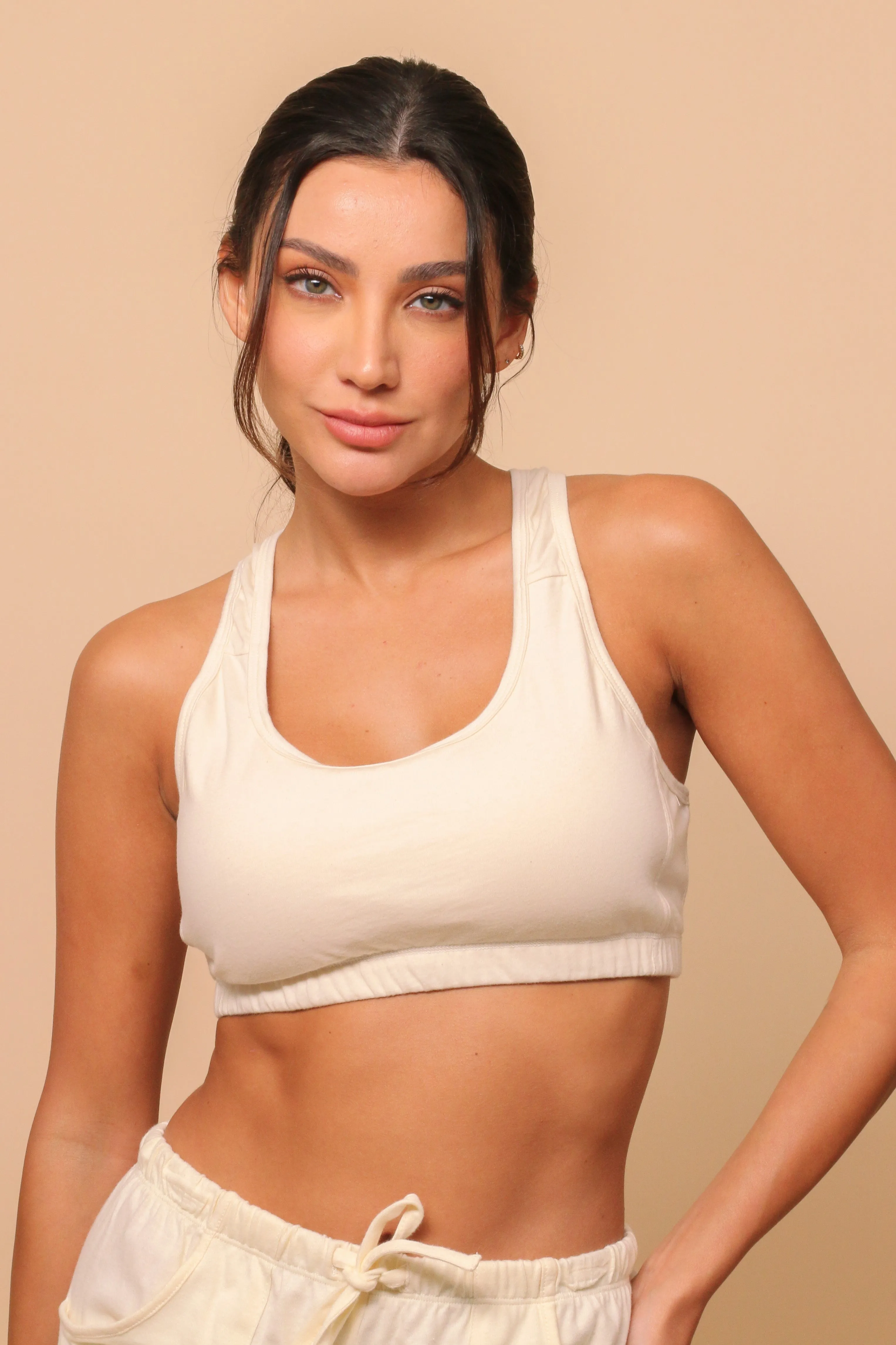 Women's Comfy Curve Racerback Crop Top Bra