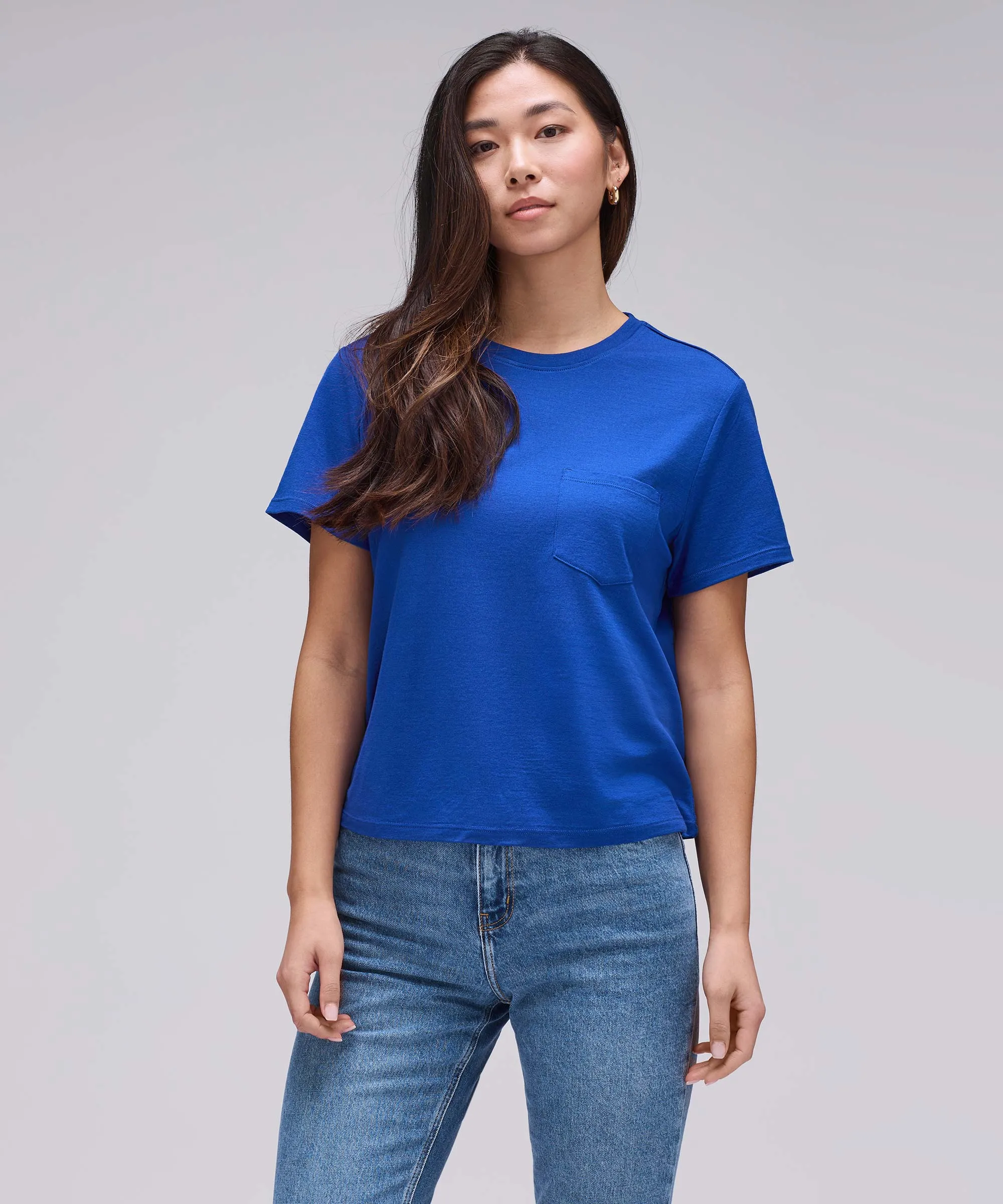 Women's Merino Boxy Pocket Tee